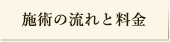 施術の流れと料金